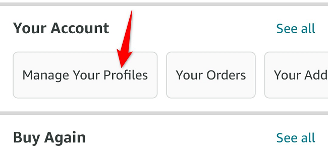 Select "Manage Your Profiles."