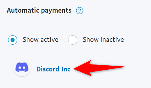 Select "Discord Inc" on the left.