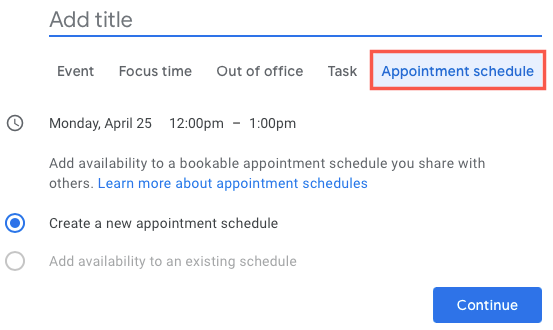 How To Set Up Appointment Schedules In Google Calendar