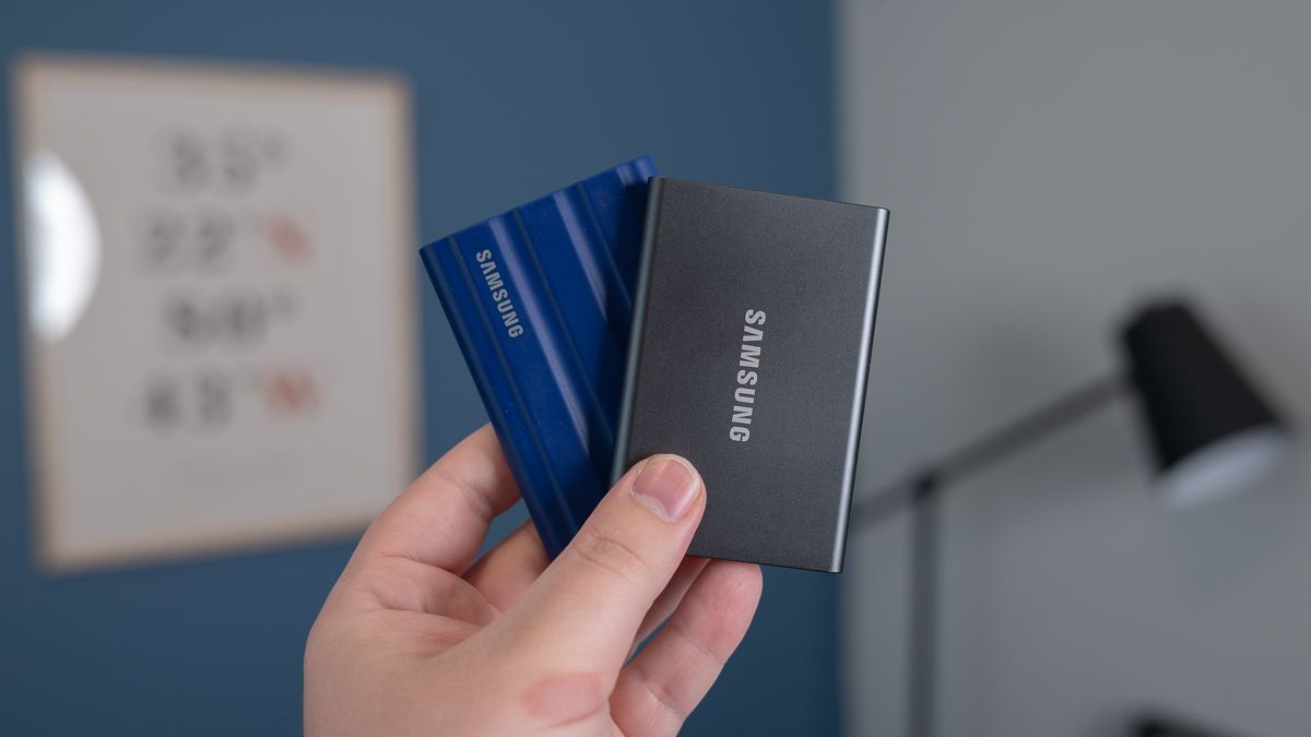 Samsung T7 Shield compared to the regular T7 SSD