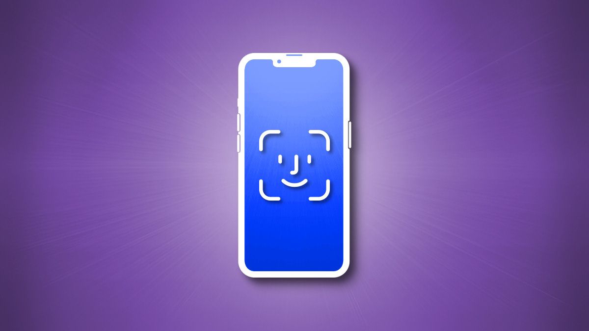 The FaceID icon on an iPhone silhouette
