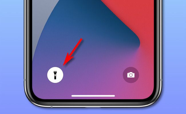 Tap and hold the flashlight icon on the home screen to turn it off.