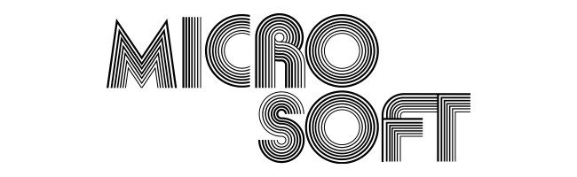 Microsoft's logo from 1975-1980