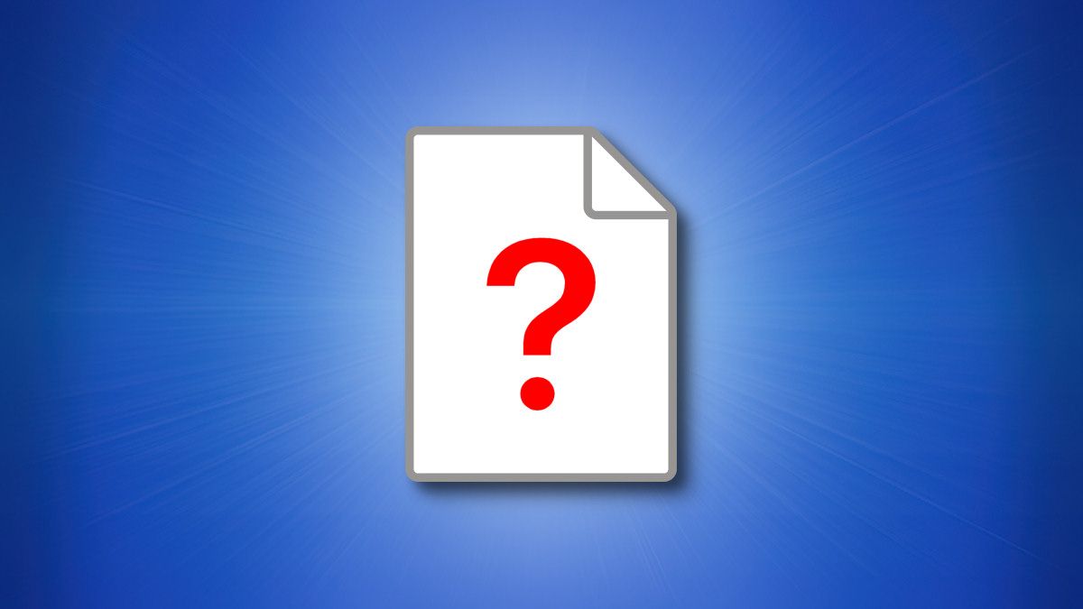 A mystery or unknown document icon or file format with a question mark on it.