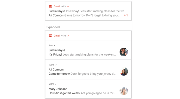 Gmail notifications.
