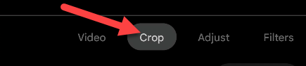 Select the "Crop" tab.