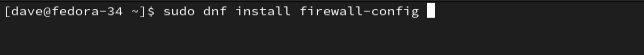 Installing firewall-config on Fedora