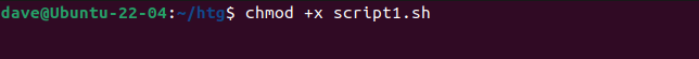 Making a script executable