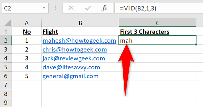 How to Extract a Substring in Microsoft Excel
