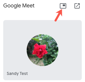 Google Meet picture-in-picture icon