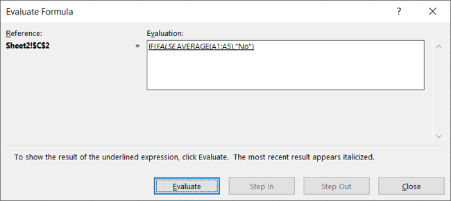Underlined portion evaluated and result is False