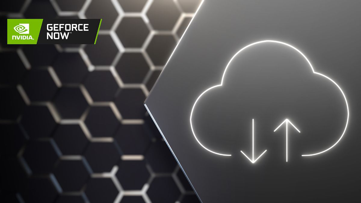 GeForce Now Graphic Featuring A Cloud Icon