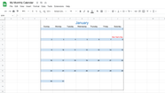 How To Make A Calendar In Google Sheets