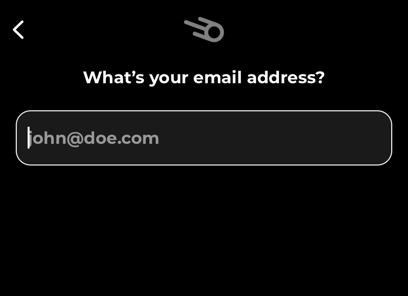 Email address text box.