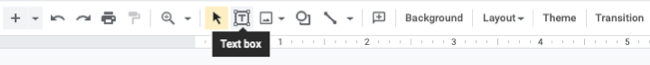 Text Box button in the toolbar