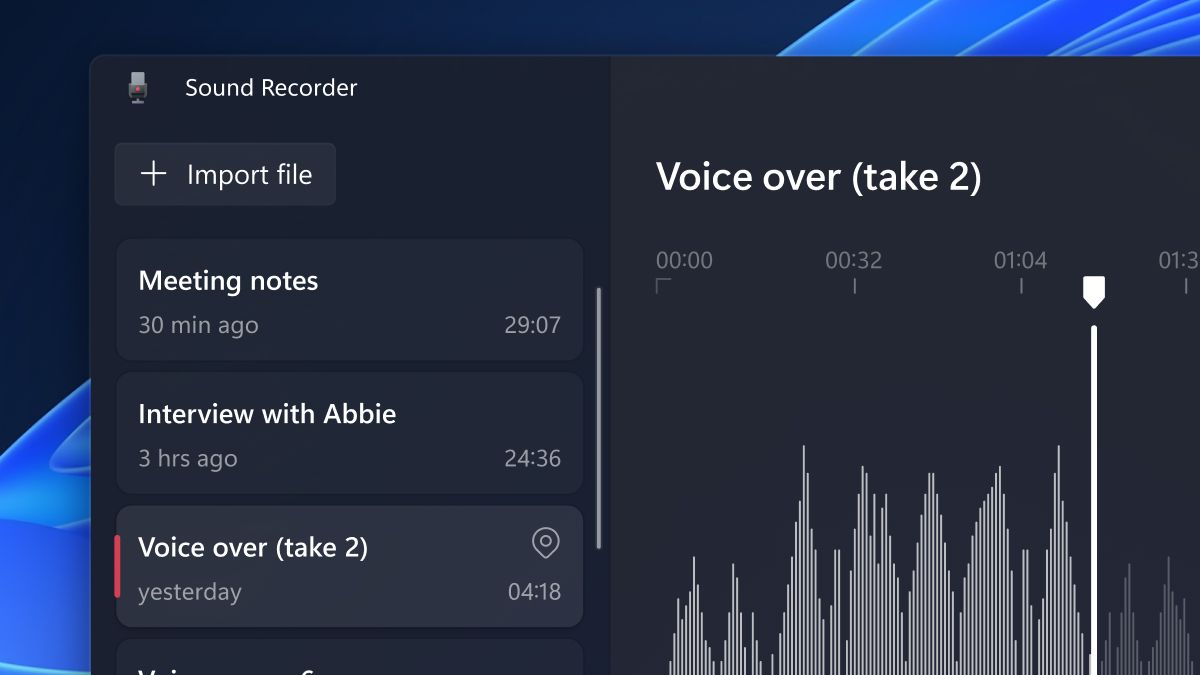 First Look: Windows 11's New Sound Recorder App
