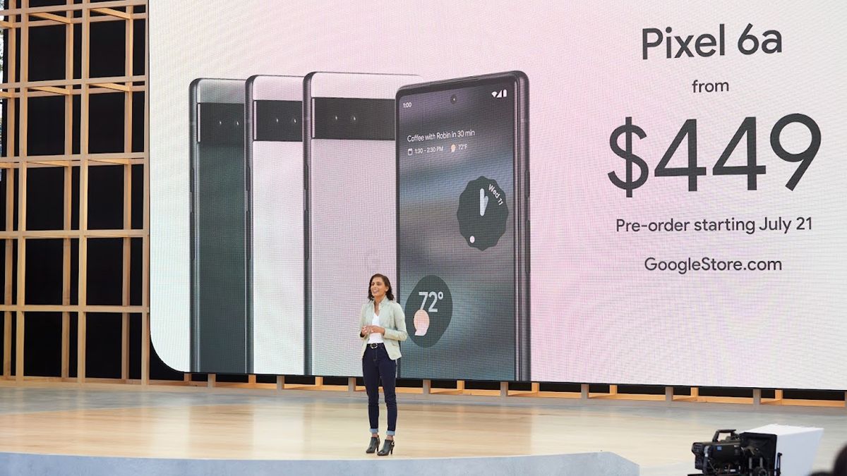 Stage presentation for Pixel 6a