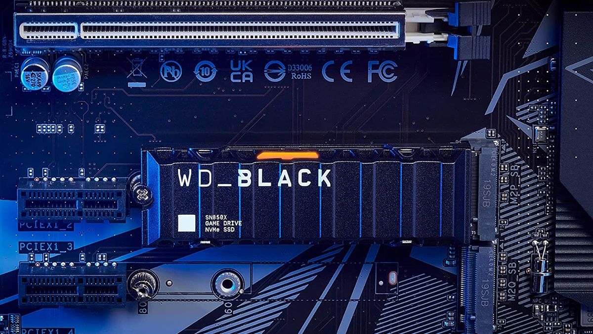 WD BLACK SSD on motherboard