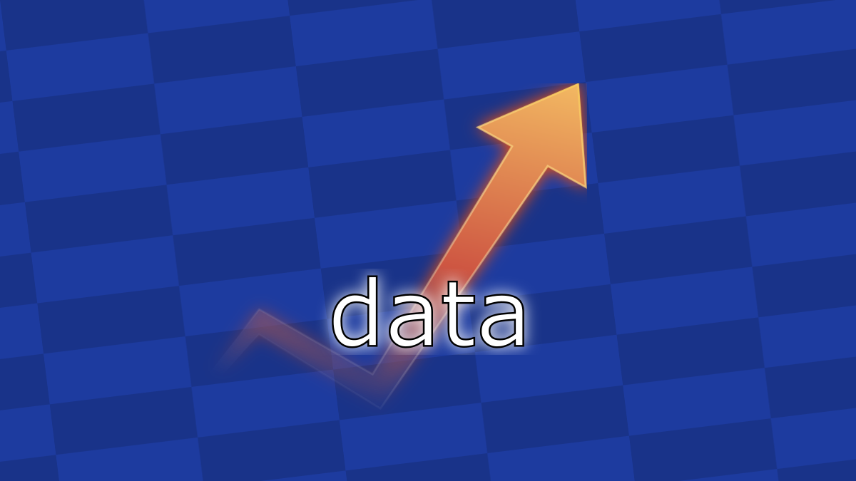 Data usage arrow.