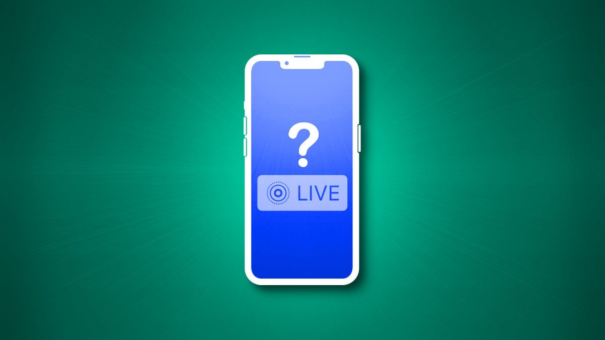 An iPhone silhouette with a Live Photo icon and a question mark on it.