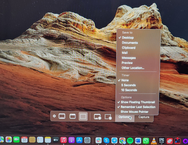 MacOS Capture Options