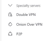NordVPN specialty servers