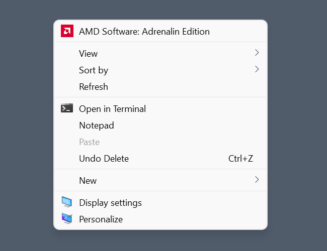 The old-school right-click menu can be returned with a registry modification.