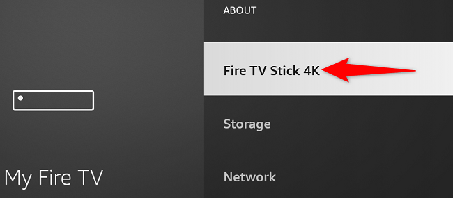Select the Fire TV device name seven times.