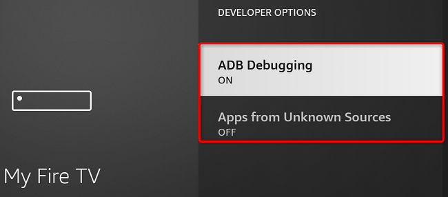 Enable the ADB debugging and/or app sideload options.