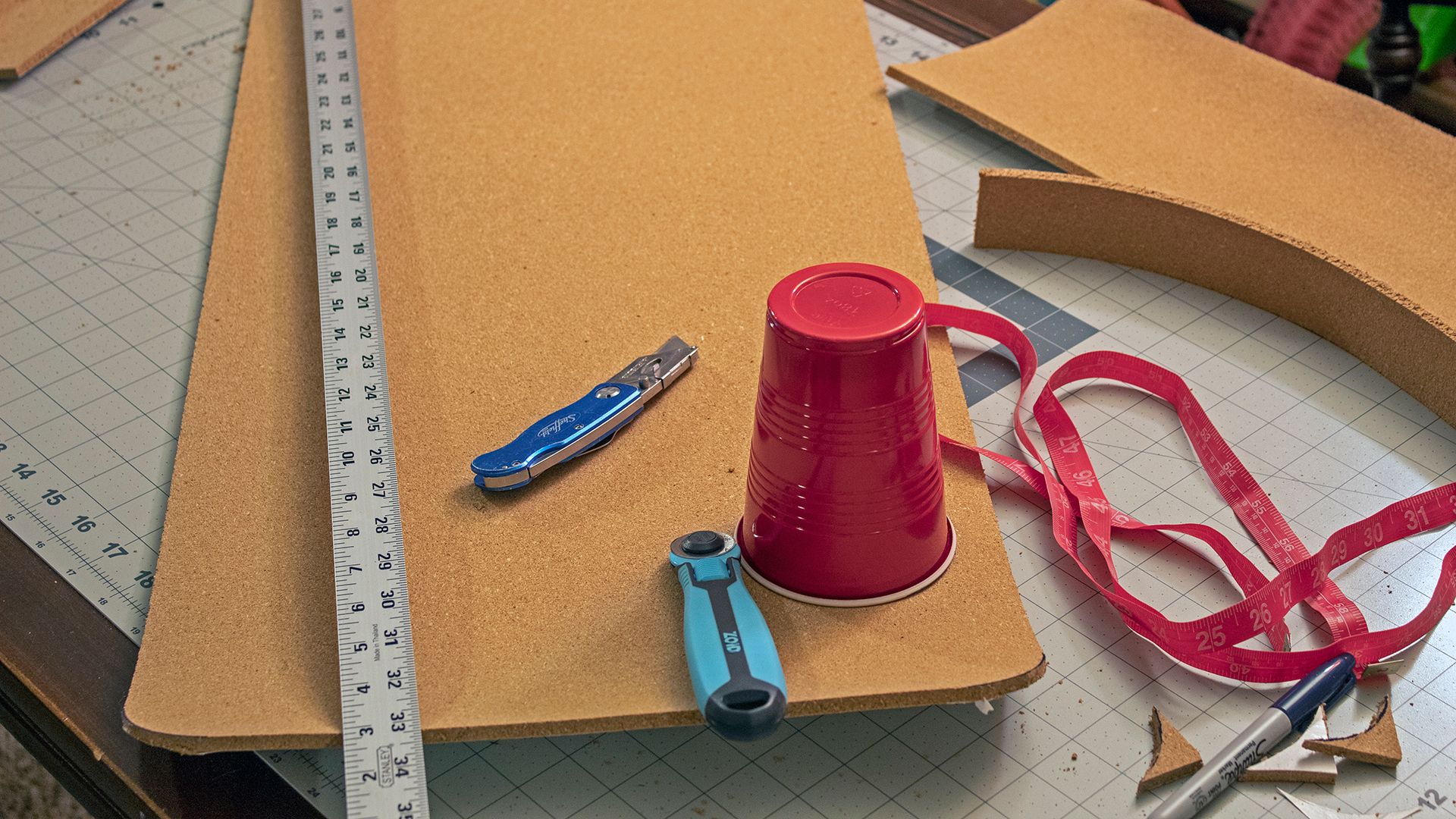 Everything You Need to Make Your Own Fancy Felt Desk Pad