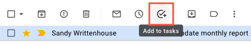 Add to Tasks icon in Gmail