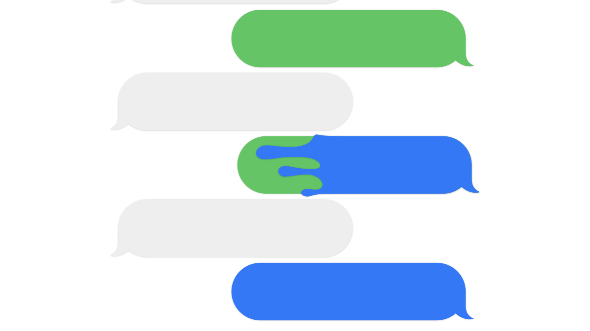 Android Messages with iMessage.