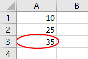 Invalid data circled in Excel