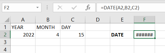 Number sign error in Excel