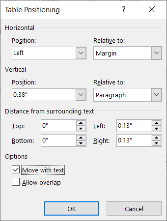 How to Move a Table in Microsoft Word