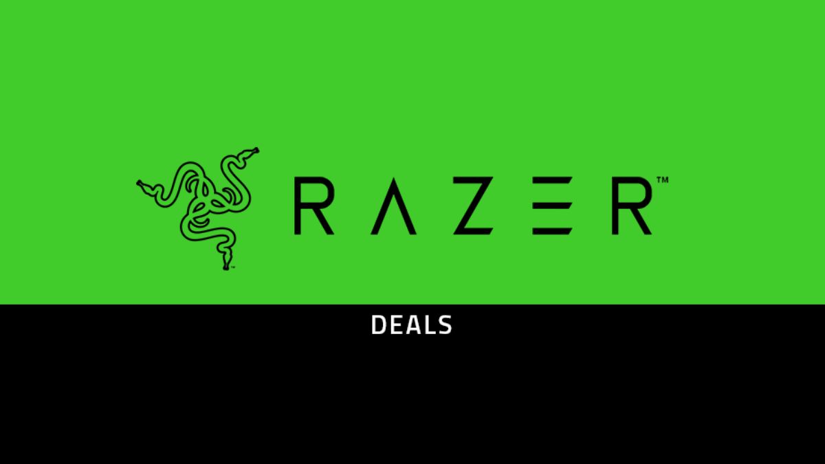 Razer logo on a green and black background
