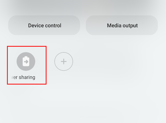 Toggle the feature by opening the notification panel and selecting Wireless PowerShare.