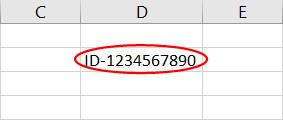 Invalid data circled in Excel