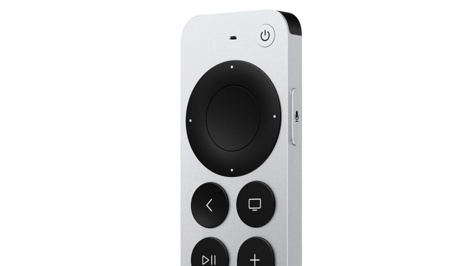 A photo of the second-gen Siri Remote.