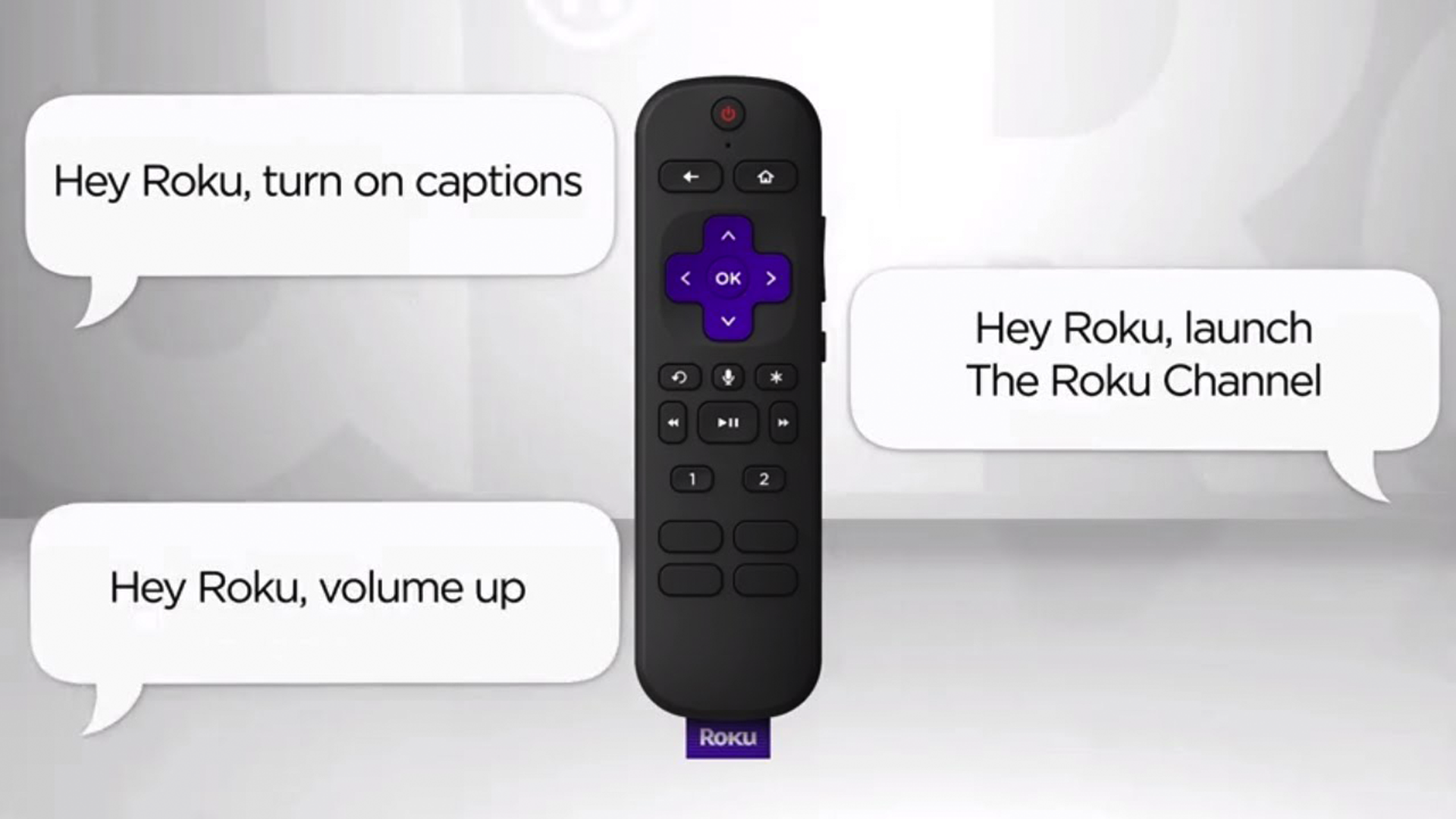 Some voice commands for the Roku Voice Remote.