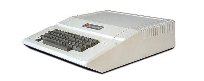 An original Apple II computer.