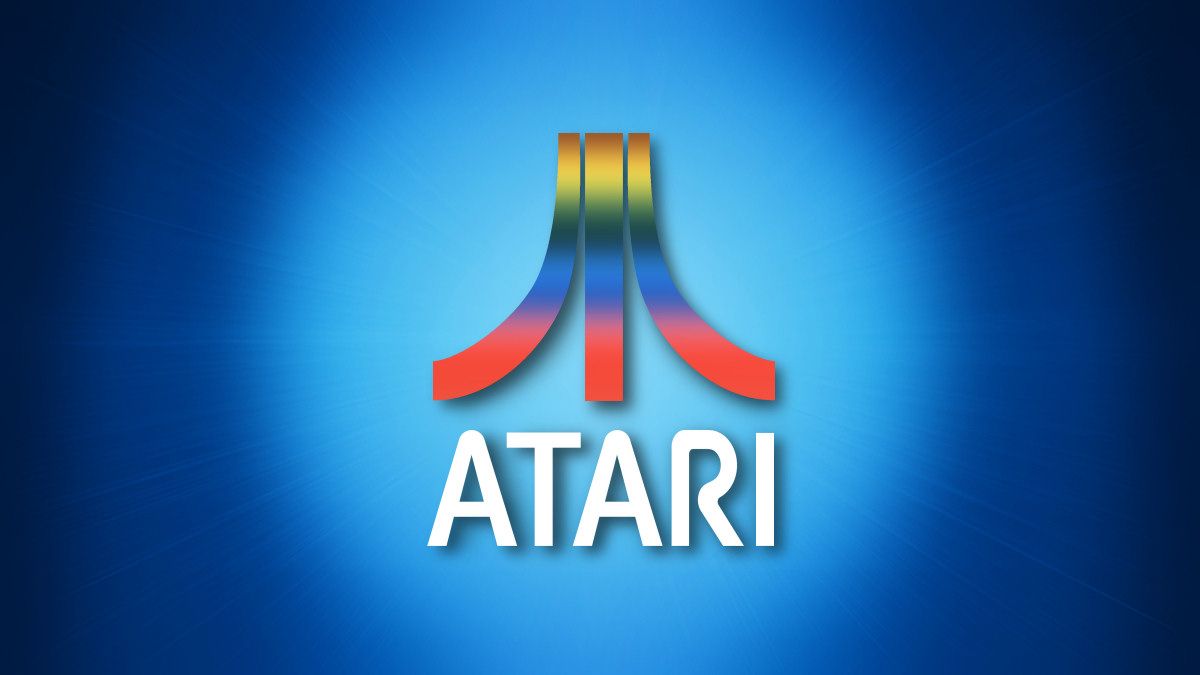 Atari, Inc. vintage logo with colors in the fuji symbol