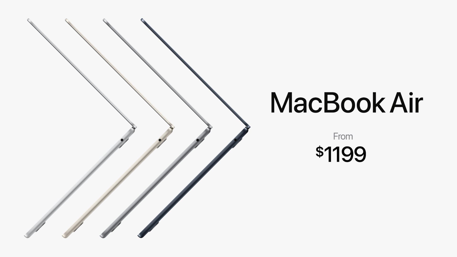 New MacBook Air pricing