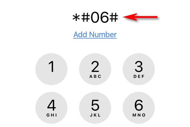 In Phone, dial "*#06#" to see your IMEI number.
