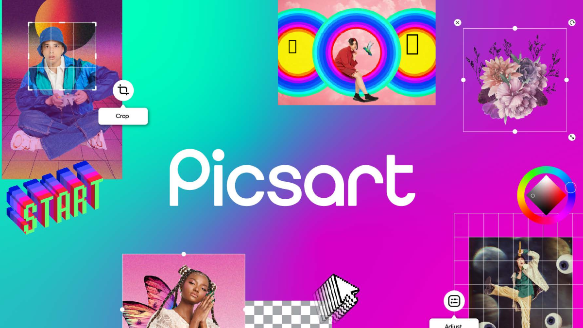 Picsart logo and design examples