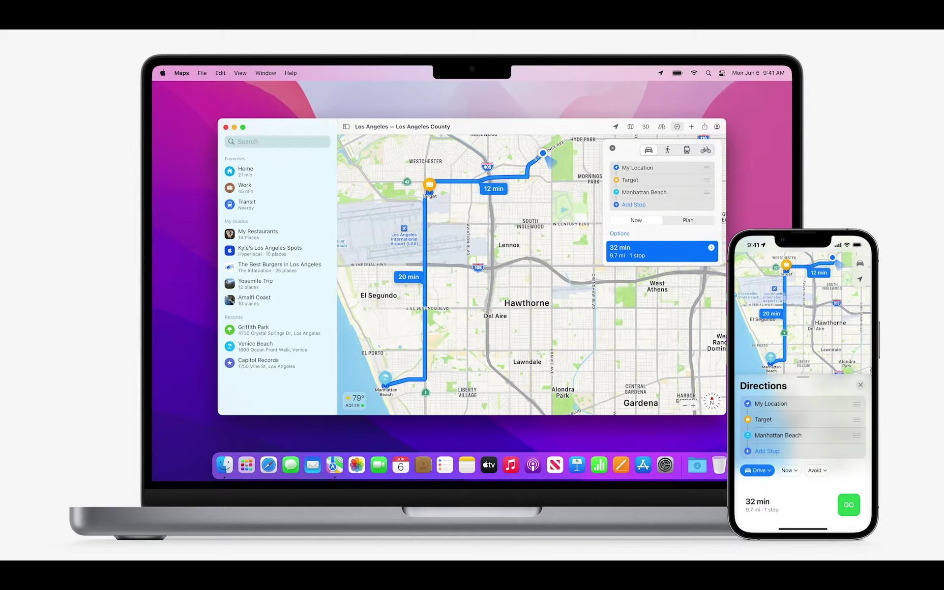 Apple Maps on iPhone and Mac