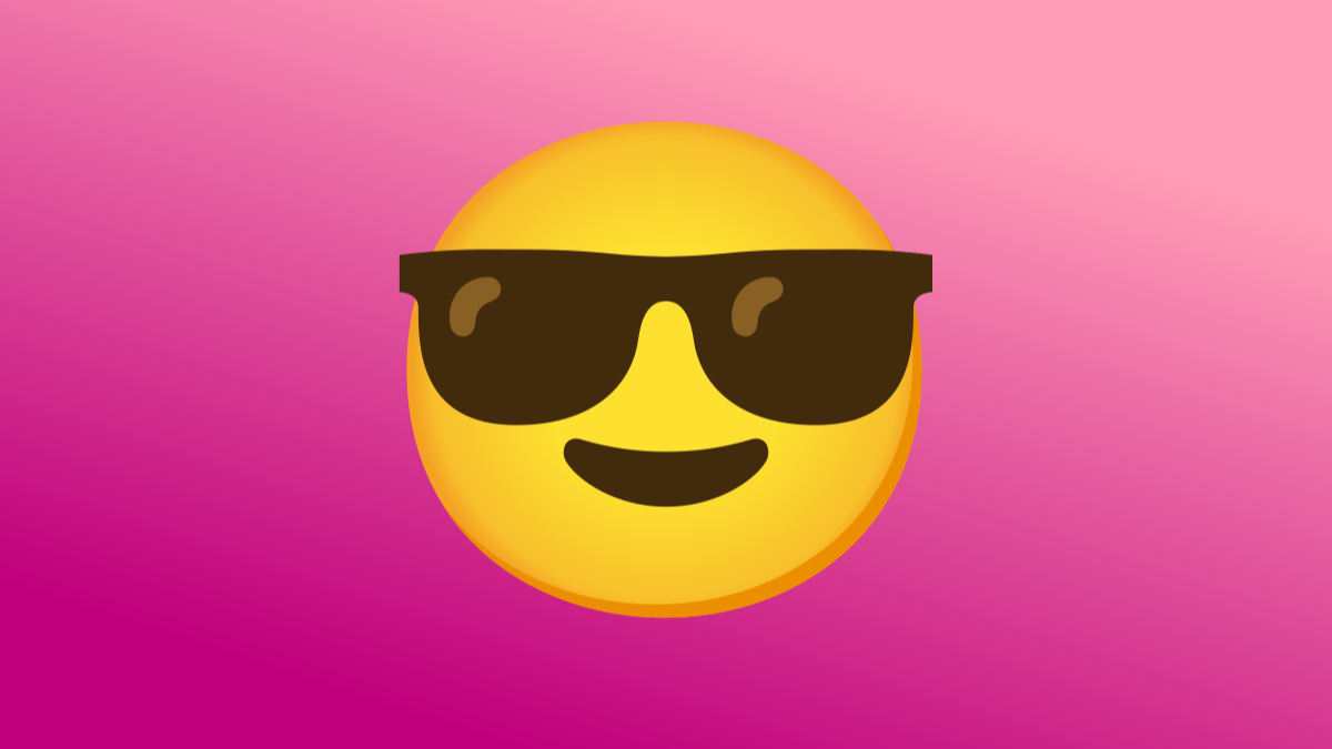 Sunglasses emoji.
