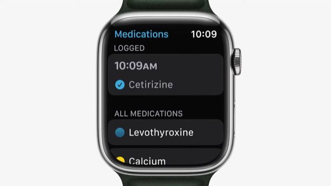 watchOS 9 Medication app