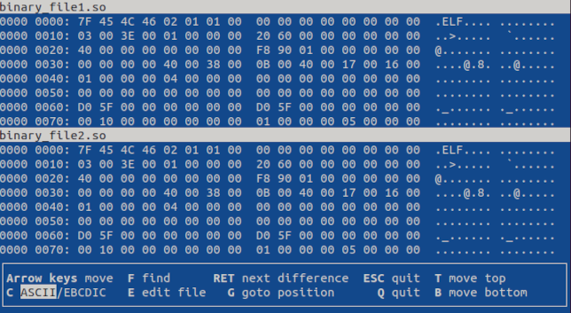 How to Compare Binary Files on Linux