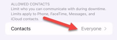 Select "Contacts."